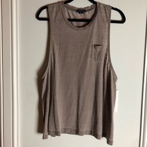 Tan muscle tank